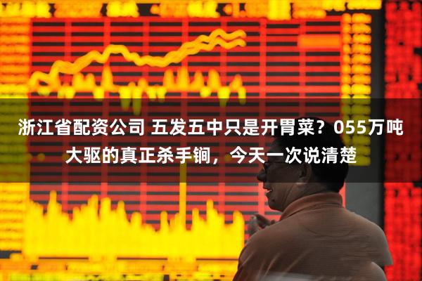 浙江省配资公司 五发五中只是开胃菜？055万吨大驱的真正杀手锏，今天一次说清楚