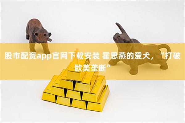 股市配资app官网下载安装 霍思燕的爱犬，“打破欧美垄断”